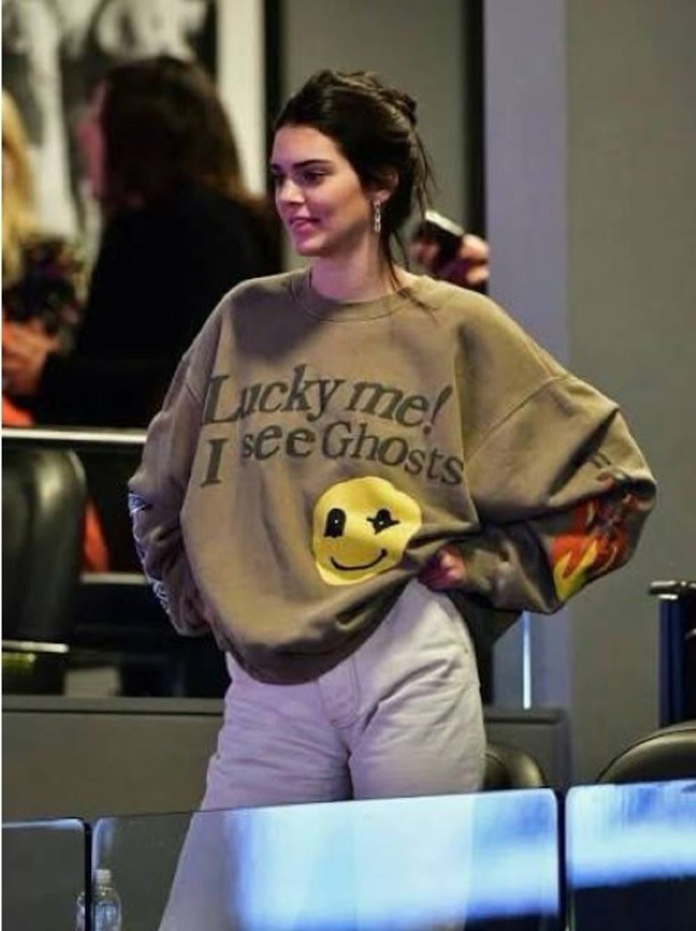 🫠KIDS SEE GHOSTS GREY COTTON PULLOVER🫠